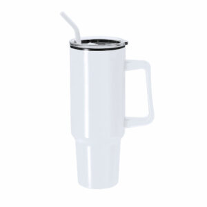 Mug avec couvercle et paille 1.2 litre