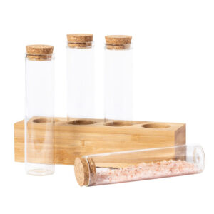 Set de 4 éprouvettes en verre