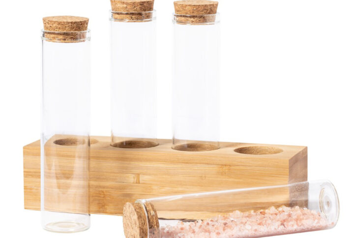 Set de 4 éprouvettes en verre