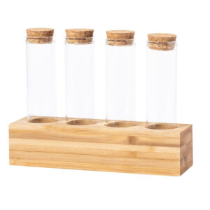 Set de 4 éprouvettes en verre