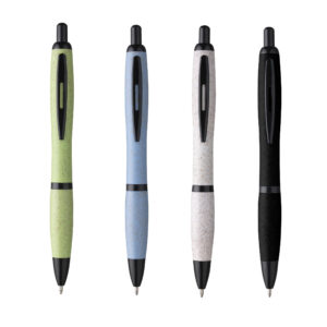 Stylo à bille en paille de blé 4 coloris