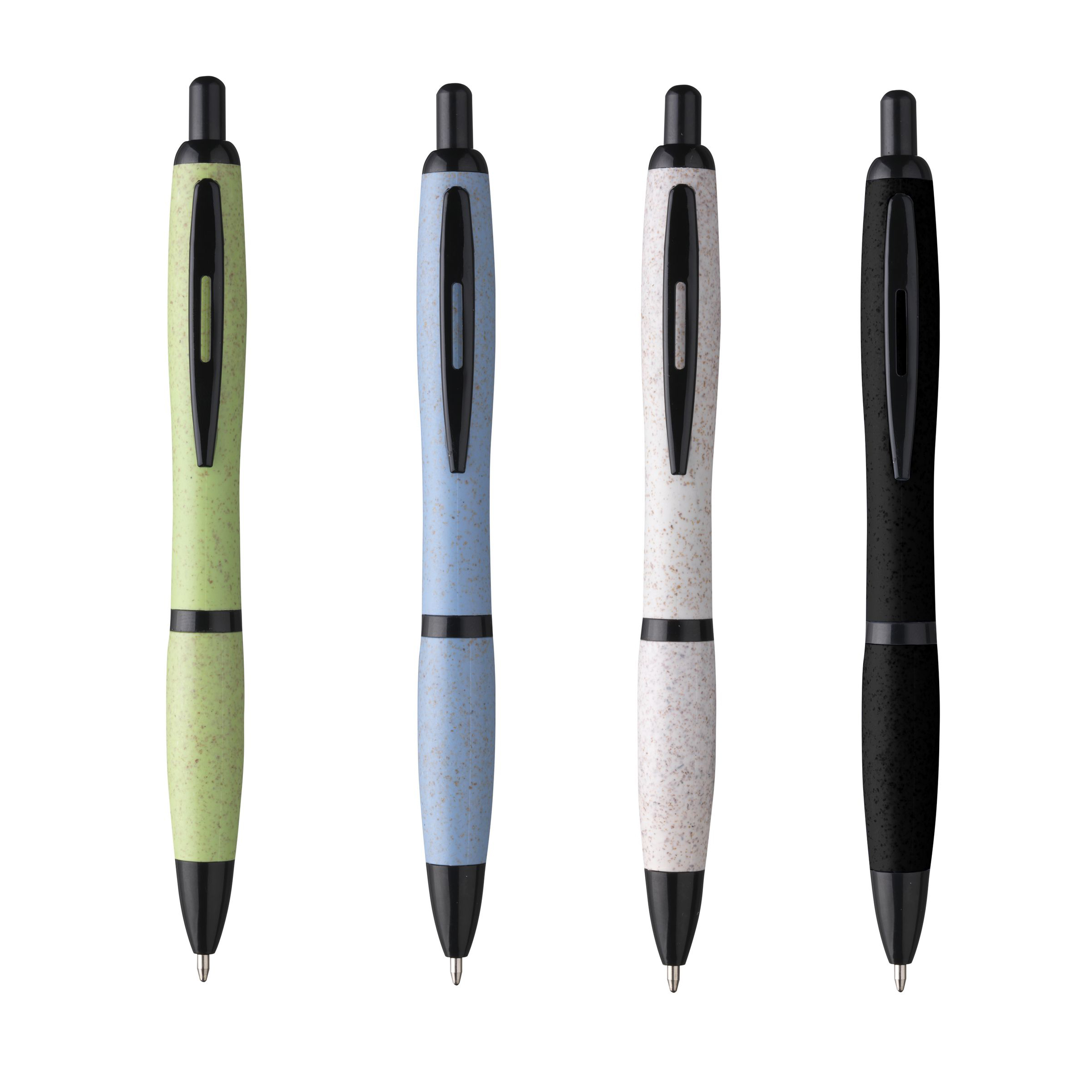 Stylo à bille en paille de blé 4 coloris Stylo à bille en paille de blé 4 coloris