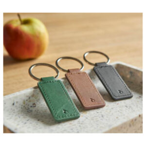 Porte-clés rectangulaire en peau de pomme