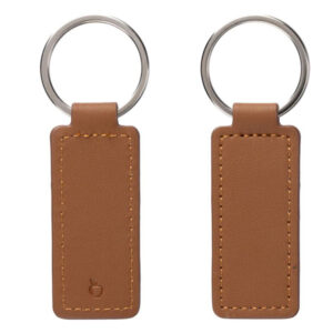 Porte-clés rectangulaire en peau de pomme