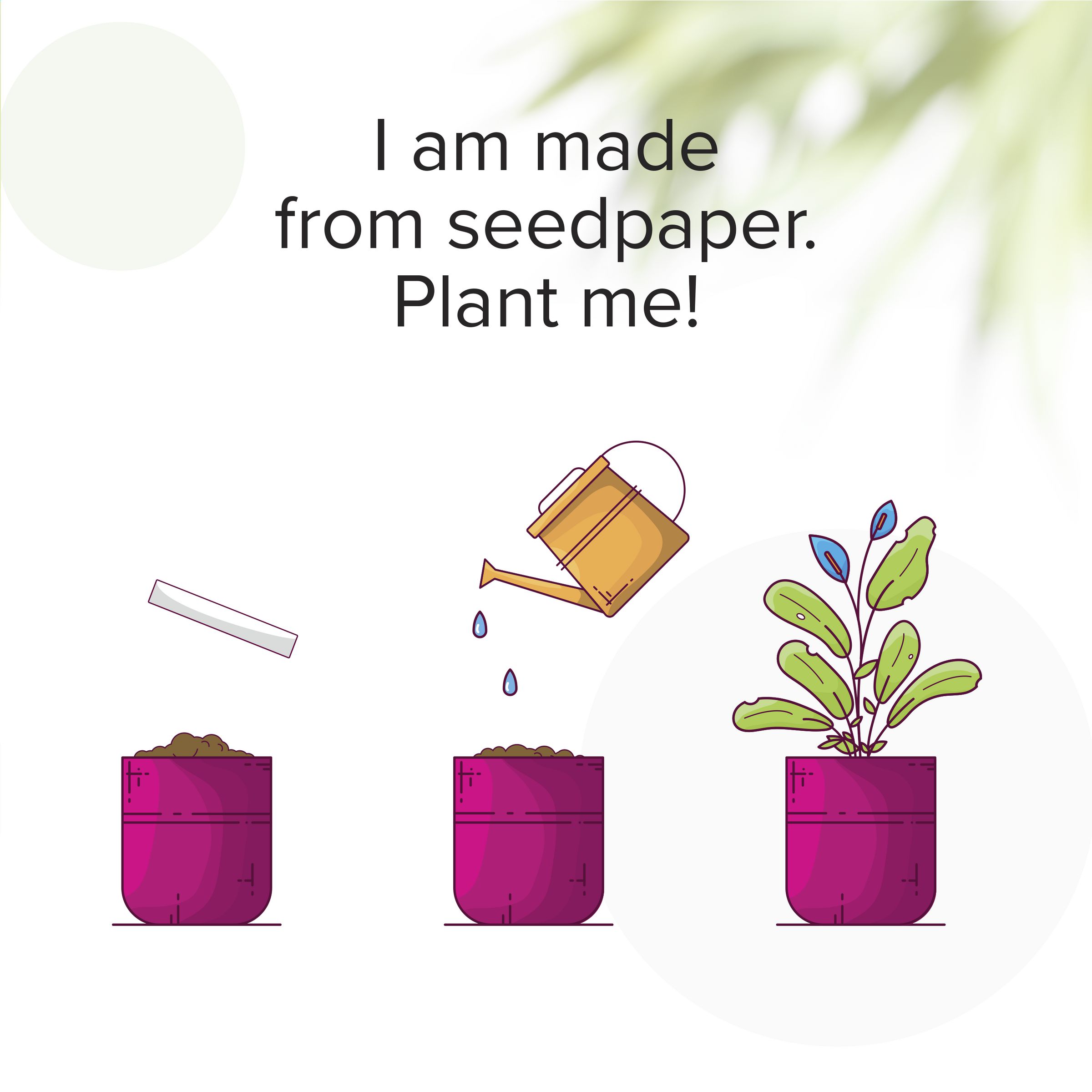 1494-Marque-page en papier ensemencé 1494-Marque-page en papier ensemencé