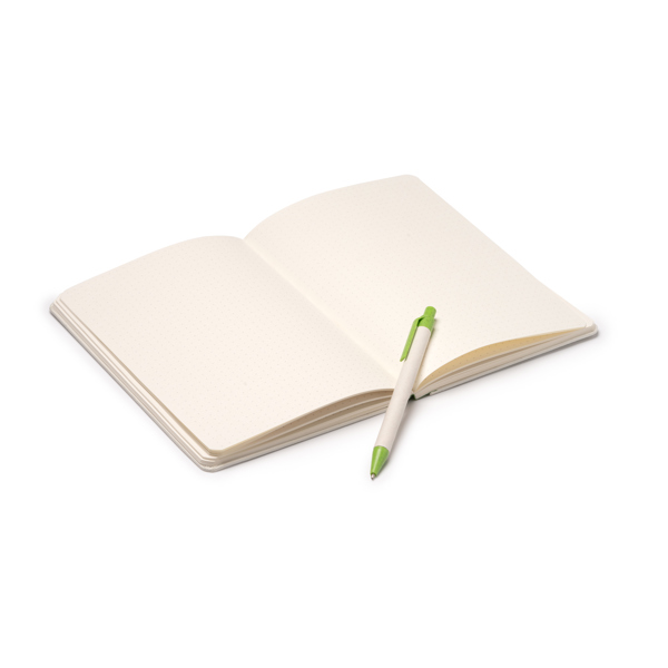 1624_Bloc-notes A5 + stylo en briques de lait recyclées 1624_Bloc-notes A5 + stylo en briques de lait recyclées