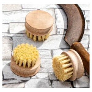 Brosse à légumes avec manche en bois