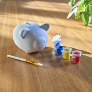 Tirelire cochon à peindre