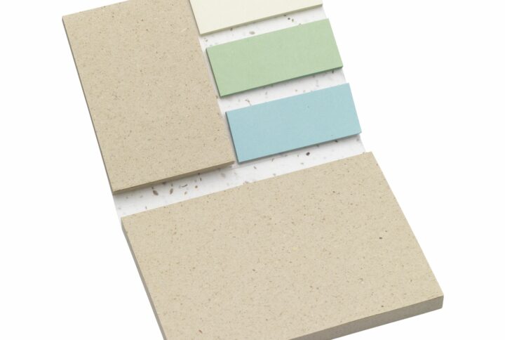 Set blocs notes adhésives en papier ensemencé