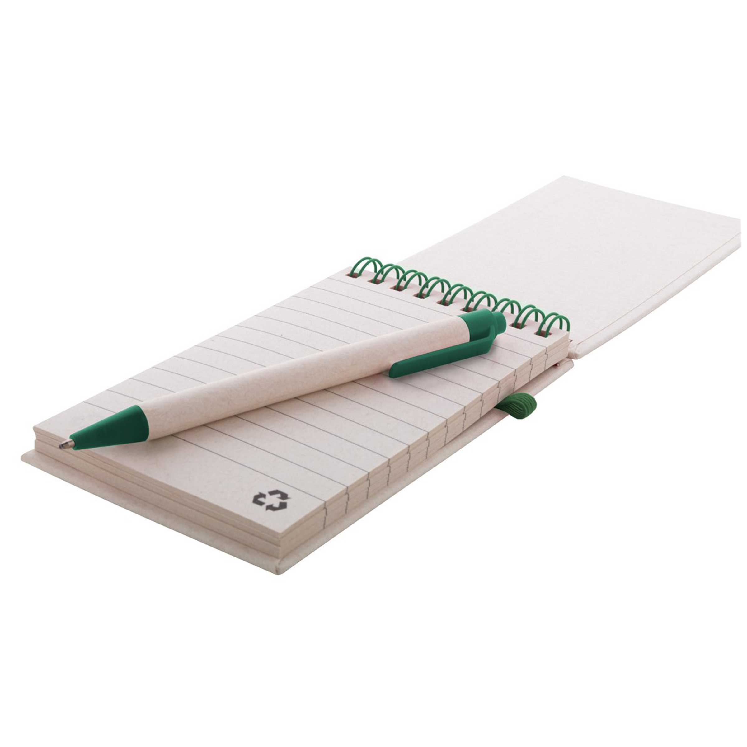 800775-Bloc-notes A6 + stylo en briques de lait recyclées 800775-Bloc-notes A6 + stylo en briques de lait recyclées