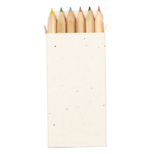 6 petits crayons de couleur