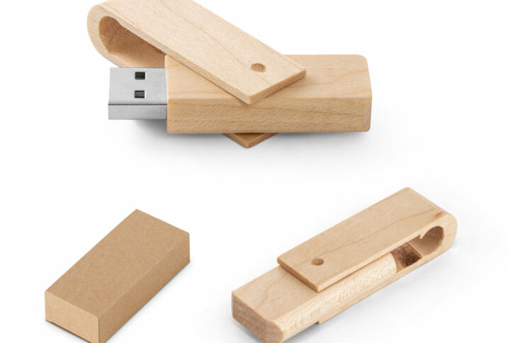 Clé usb en bois de bambou ou d'érable