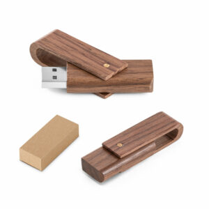Clé usb en bois de noyer