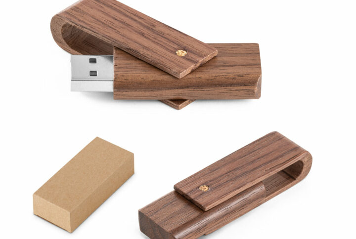 Clé usb en bois de noyer