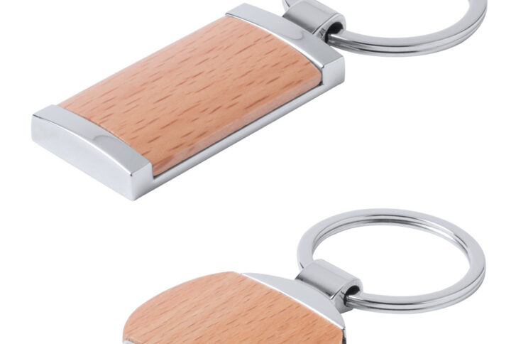 Porte-clés 2 formes au choix bois et métal