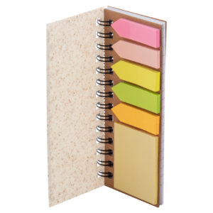 Mini bloc-notes en paille de blé recyclée