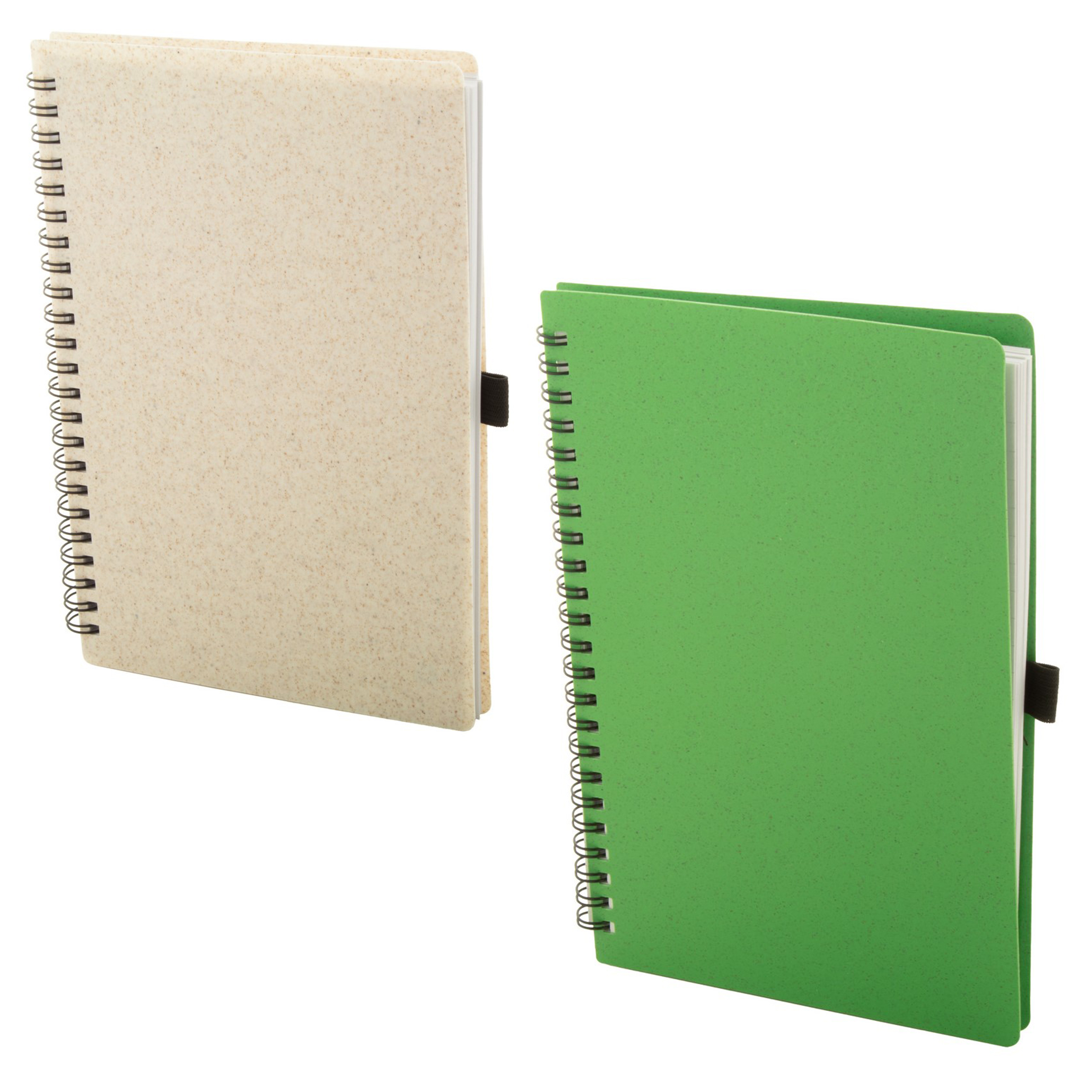 Bloc-notes A5 en paille de blé recyclée Bloc-notes A5 en paille de blé recyclée