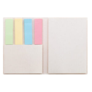 Set blocs notes adhésives en briques de lait recyclées