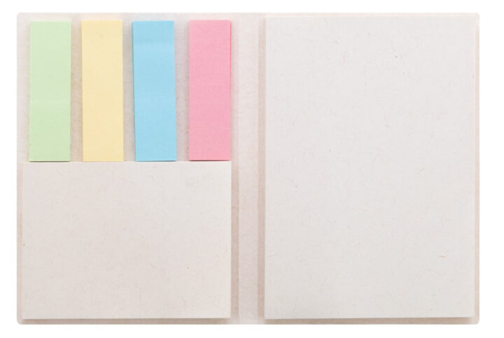 Set blocs notes adhésives en briques de lait recyclées