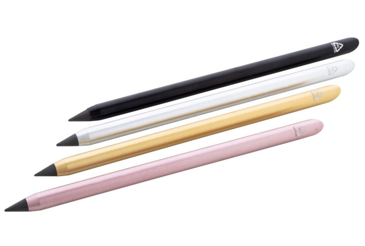 Crayon éternel biseauté en aluminium recyclé