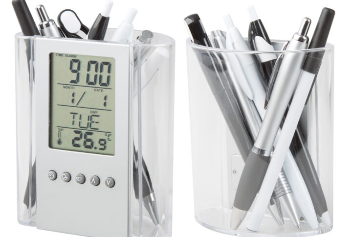 Pot à crayons thermomètre