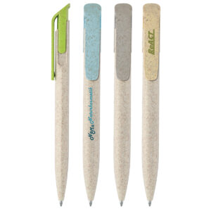 Stylo à bille en paille de blé 4 coloris