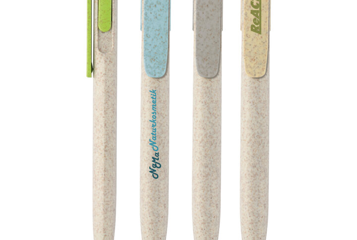 Stylo à bille en paille de blé 4 coloris