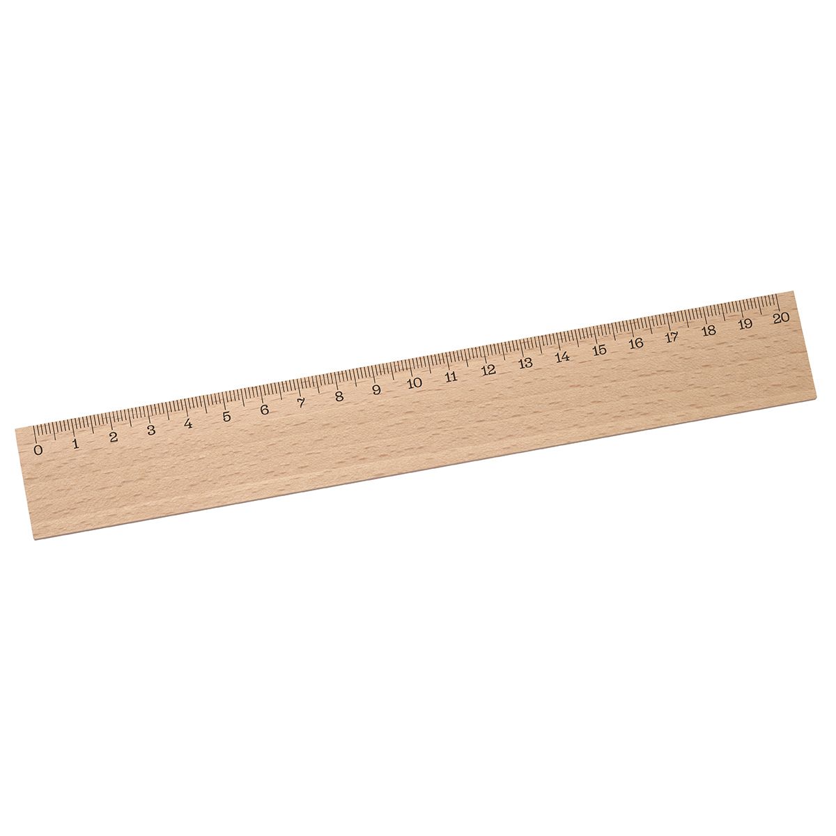 Règle de 20 cm en bois de hêtre Règle de 20 cm en bois de hêtre