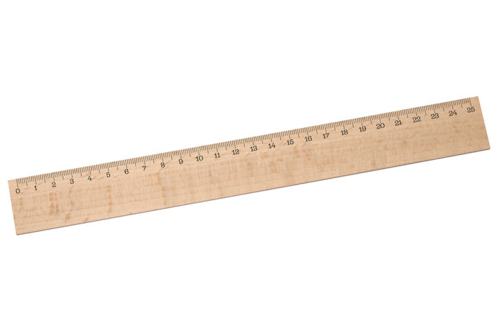 Règle de 25 cm en bois de hêtre