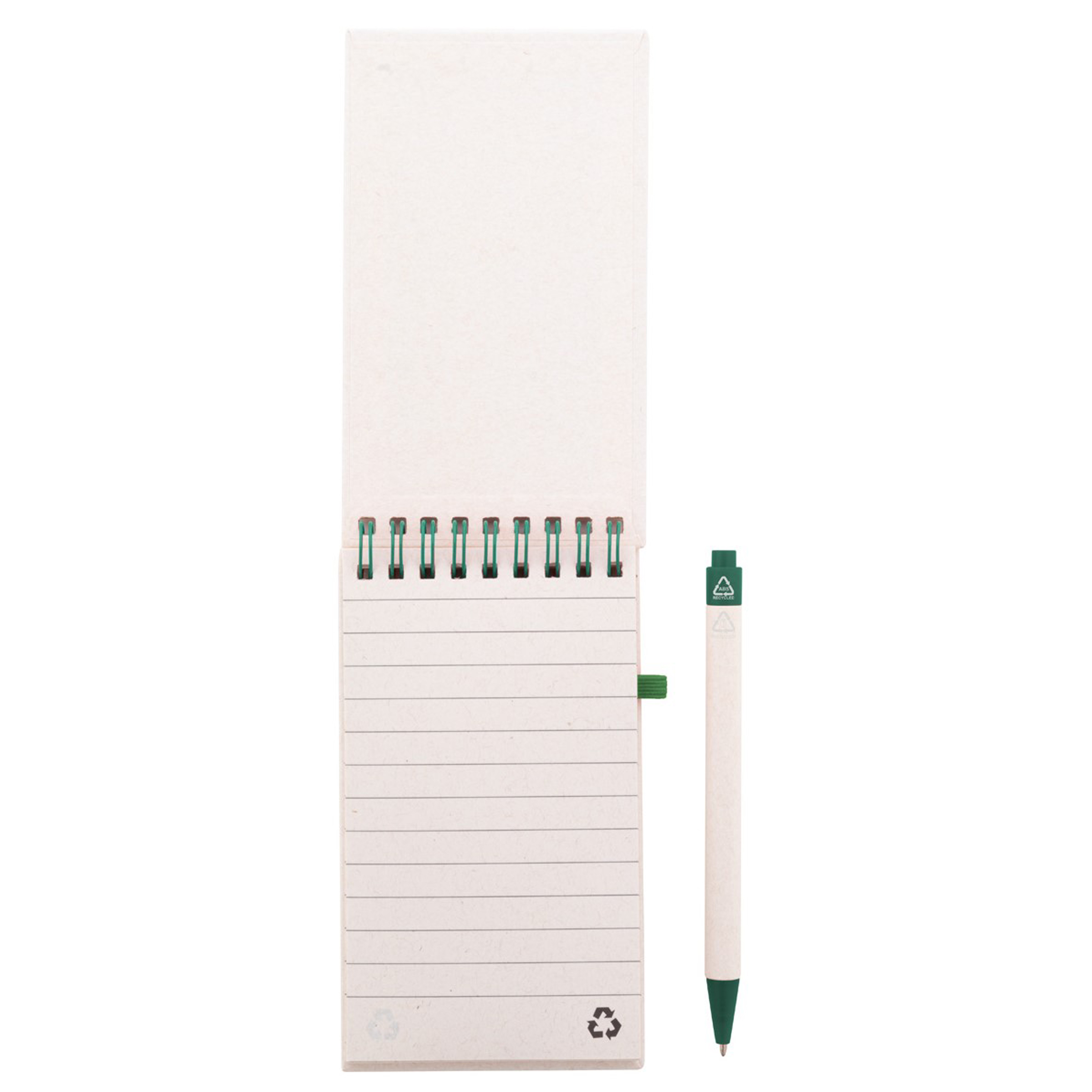 800775-Bloc-notes A6 + stylo en briques de lait recyclées 800775-Bloc-notes A6 + stylo en briques de lait recyclées