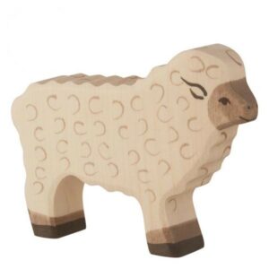 Figurine de mouton bois