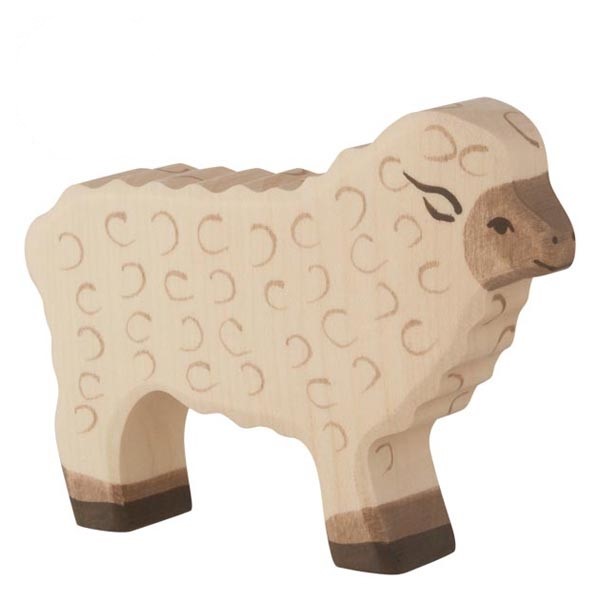 Figurine de mouton bois