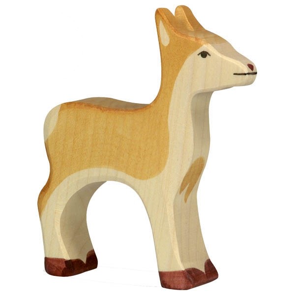 Figurine de biche en boi