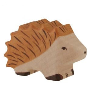 Figurine de hérisson en bois