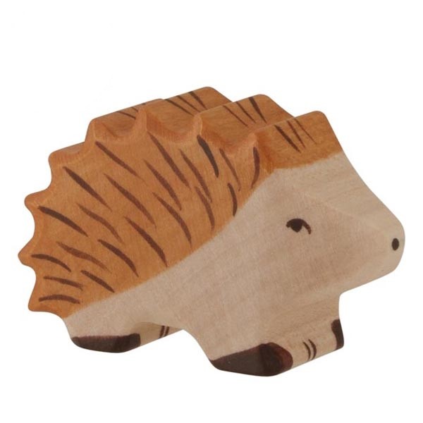 Figurine de hérisson en bois