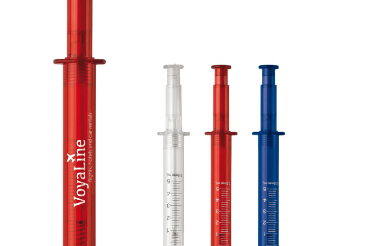 Stylo à bille seringue 3 coloris*