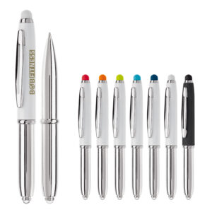 Stylo à bille stylet + lampe