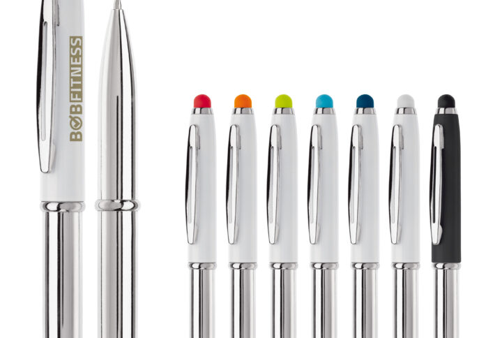 Stylo à bille stylet + lampe