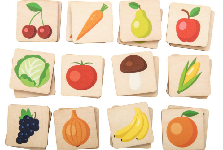 Jeu de mémory fruits et légumes
