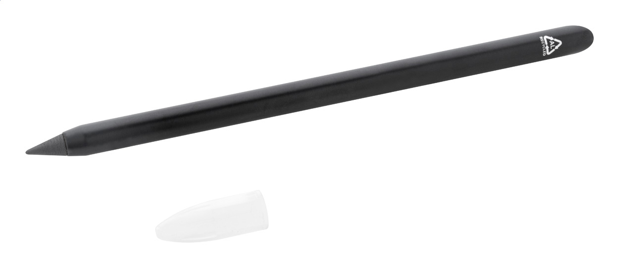 808168-Crayon éternel biseauté en aluminium recyclé 808168-Crayon éternel biseauté en aluminium recyclé