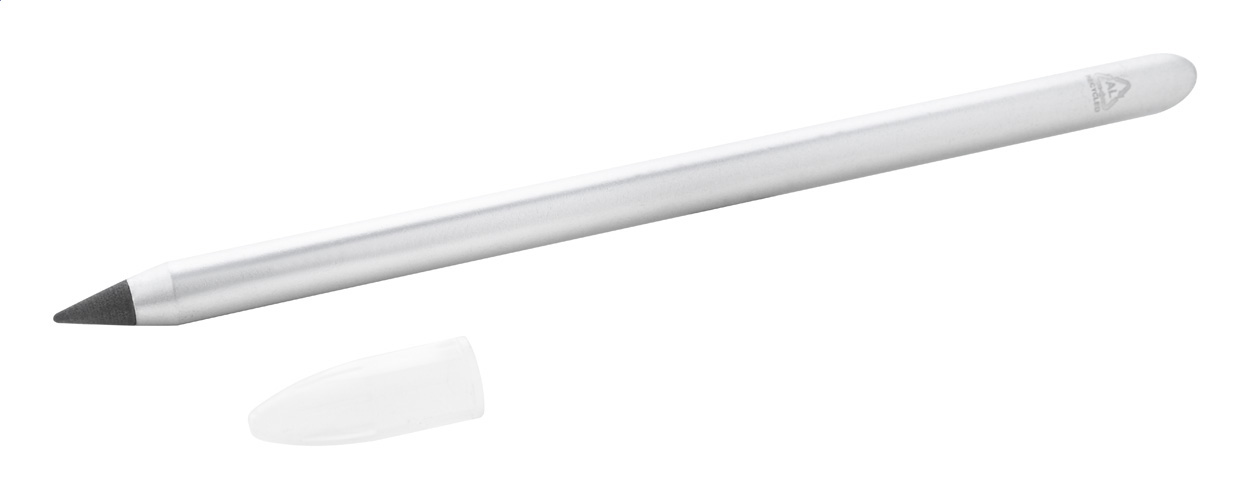 808168-Crayon éternel biseauté en aluminium recyclé 808168-Crayon éternel biseauté en aluminium recyclé