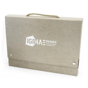 Mallette A4 en carton recyclé