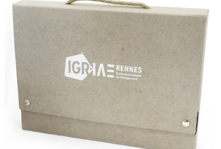 Mallette A4 en carton recyclé