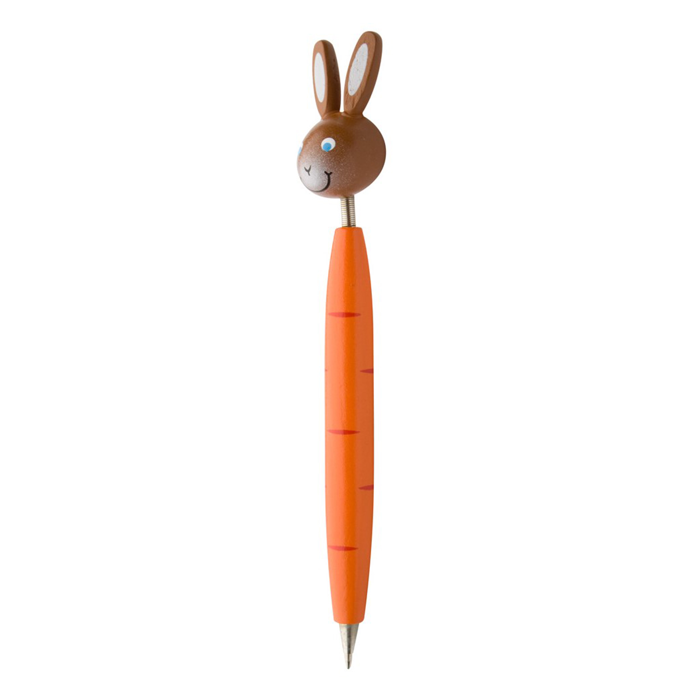 Stylo à bille en bois à tête de lapin Stylo à bille en bois à tête de lapin