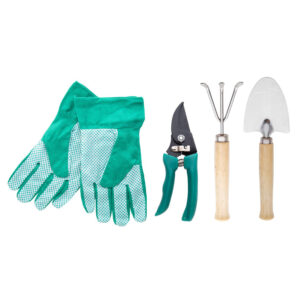 Set jardinage 4 pièces avec tablier