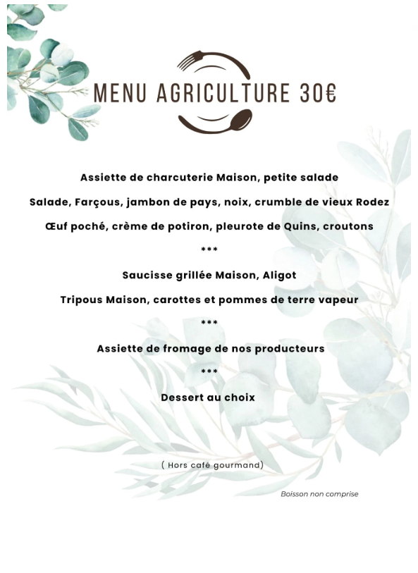 menus personnalisés menus personnalisés